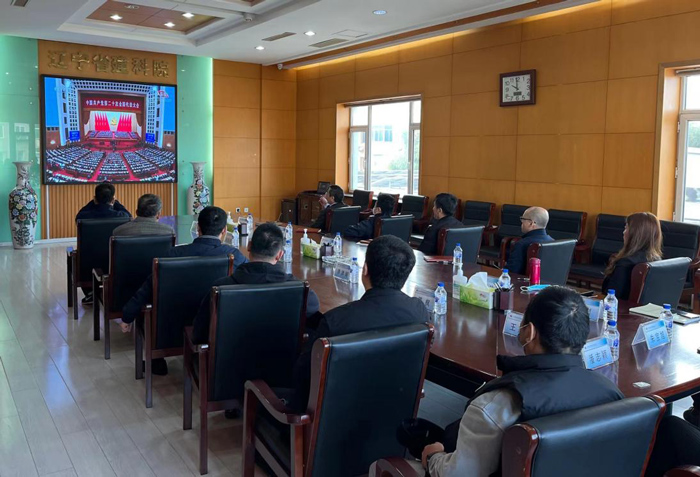 省建科院干部職工積極收聽(tīng)收看黨的二十大開(kāi)幕盛況(圖1)